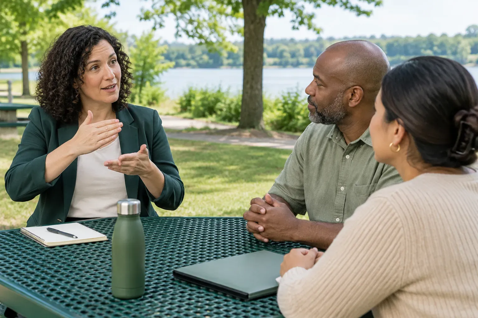 Signed communication in a shared conversation