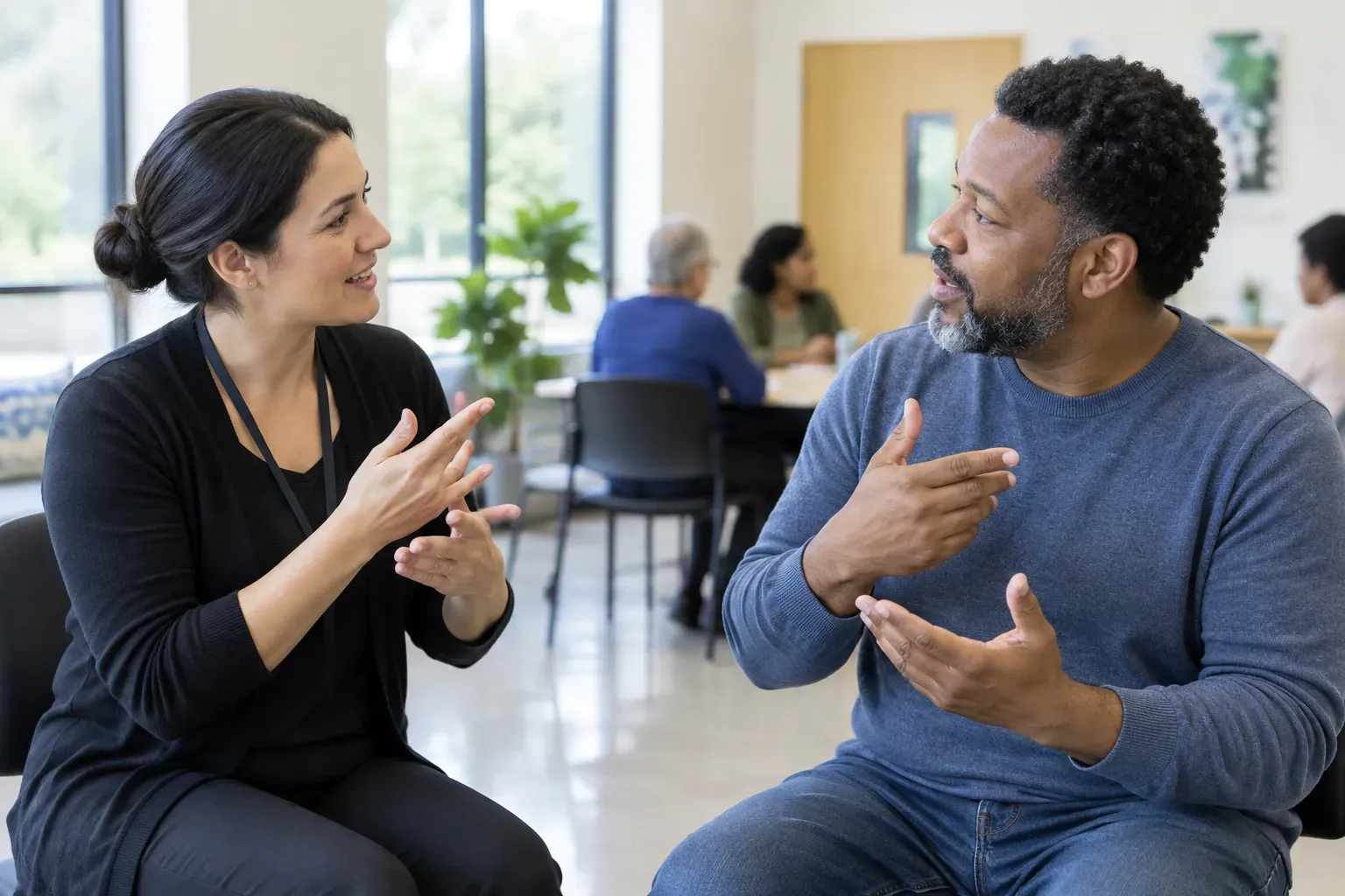 Signed communication in a shared conversation