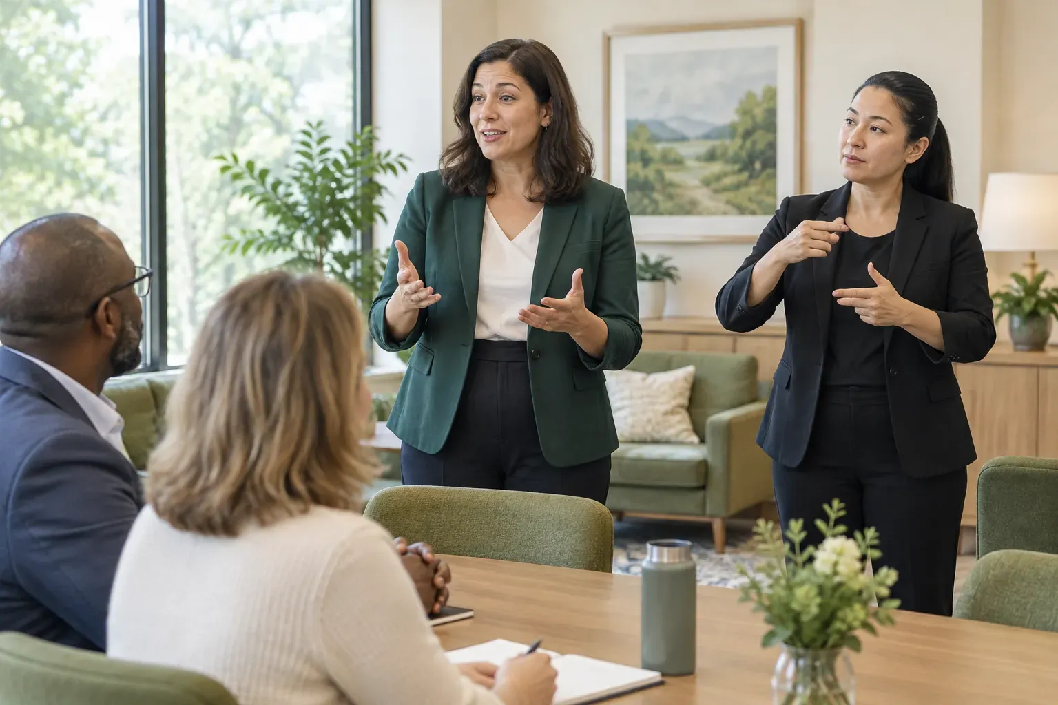 Signed communication in a shared conversation