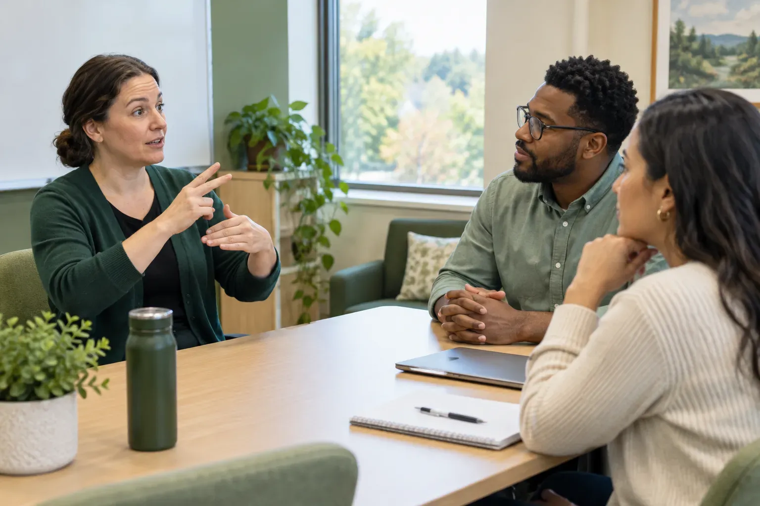 Signed communication in a shared conversation